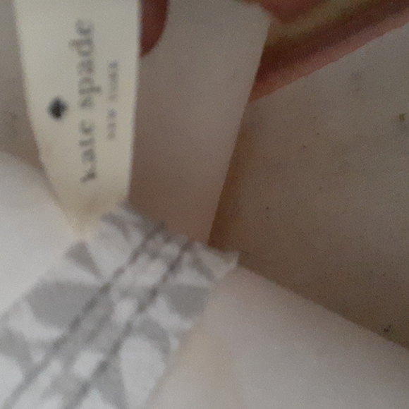 Kate spade gray cream canvas tote bag - Picture 15 of 16